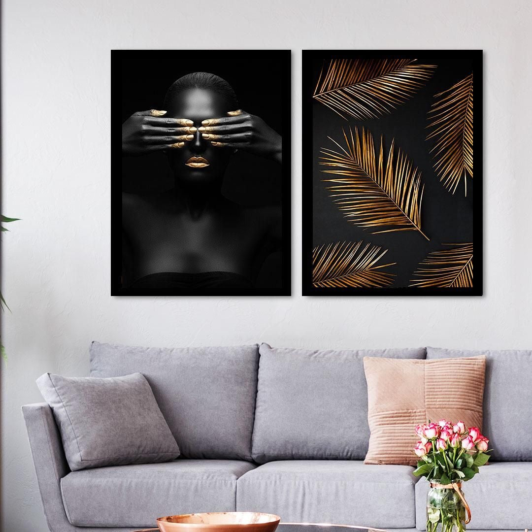 Black Girl Wall Art Duo