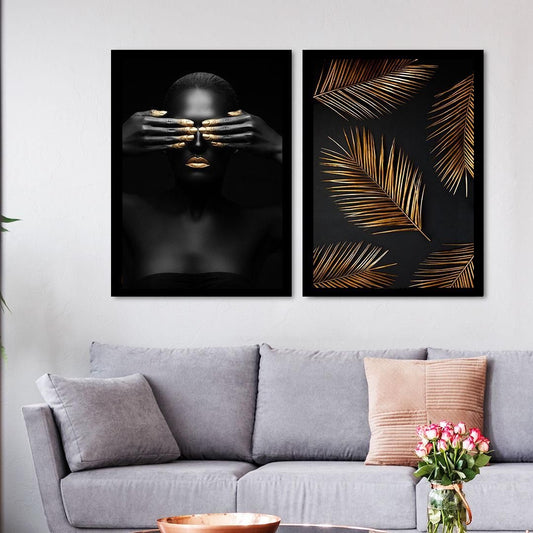 Black Girl Wall Art Duo