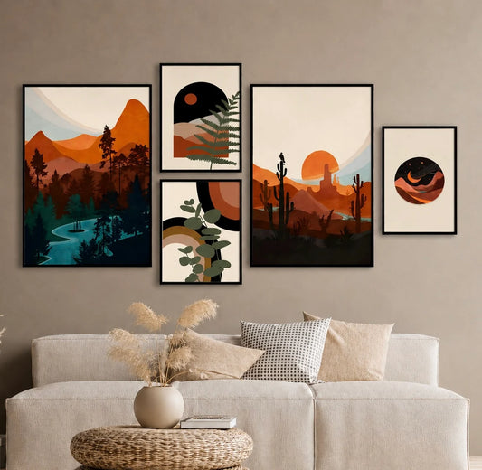 Modern Wall Art 5 pieces
