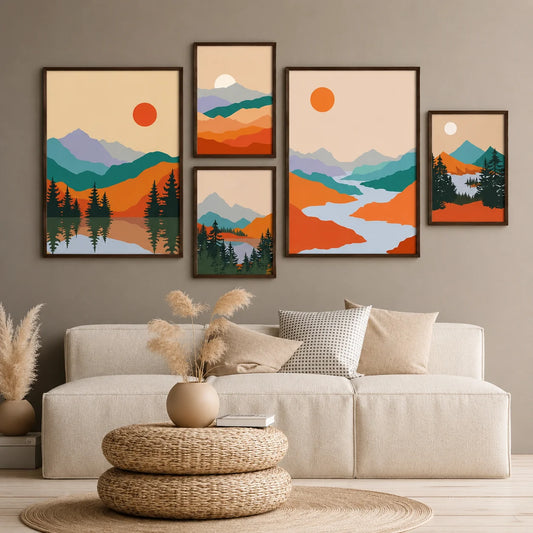 Modern Wall Art 5 pieces