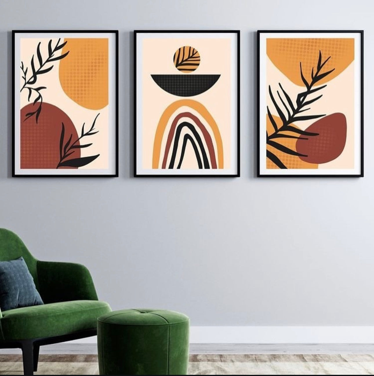 Abstract wall frames