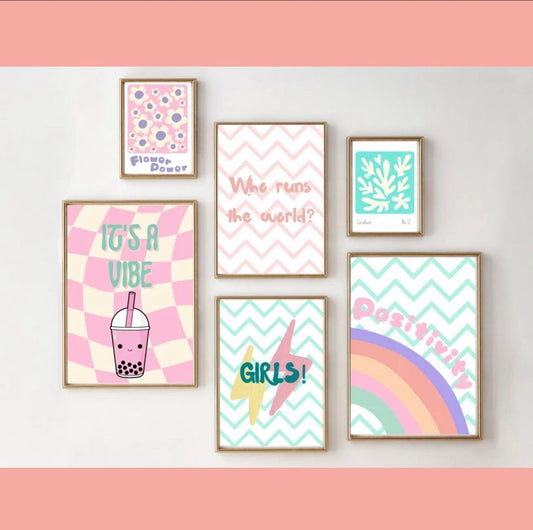 Girly wall frames