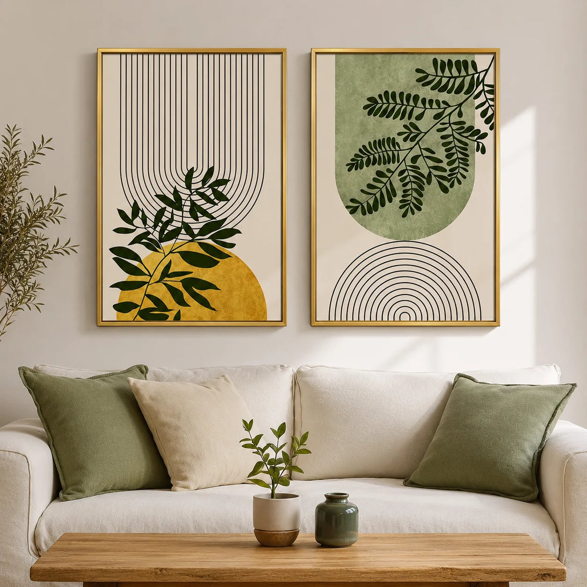 Abstract Wall Art Duo