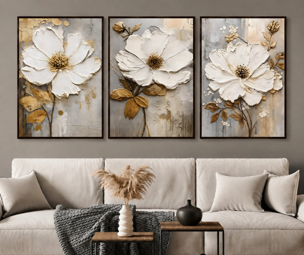 Floral Wall Art set of 3