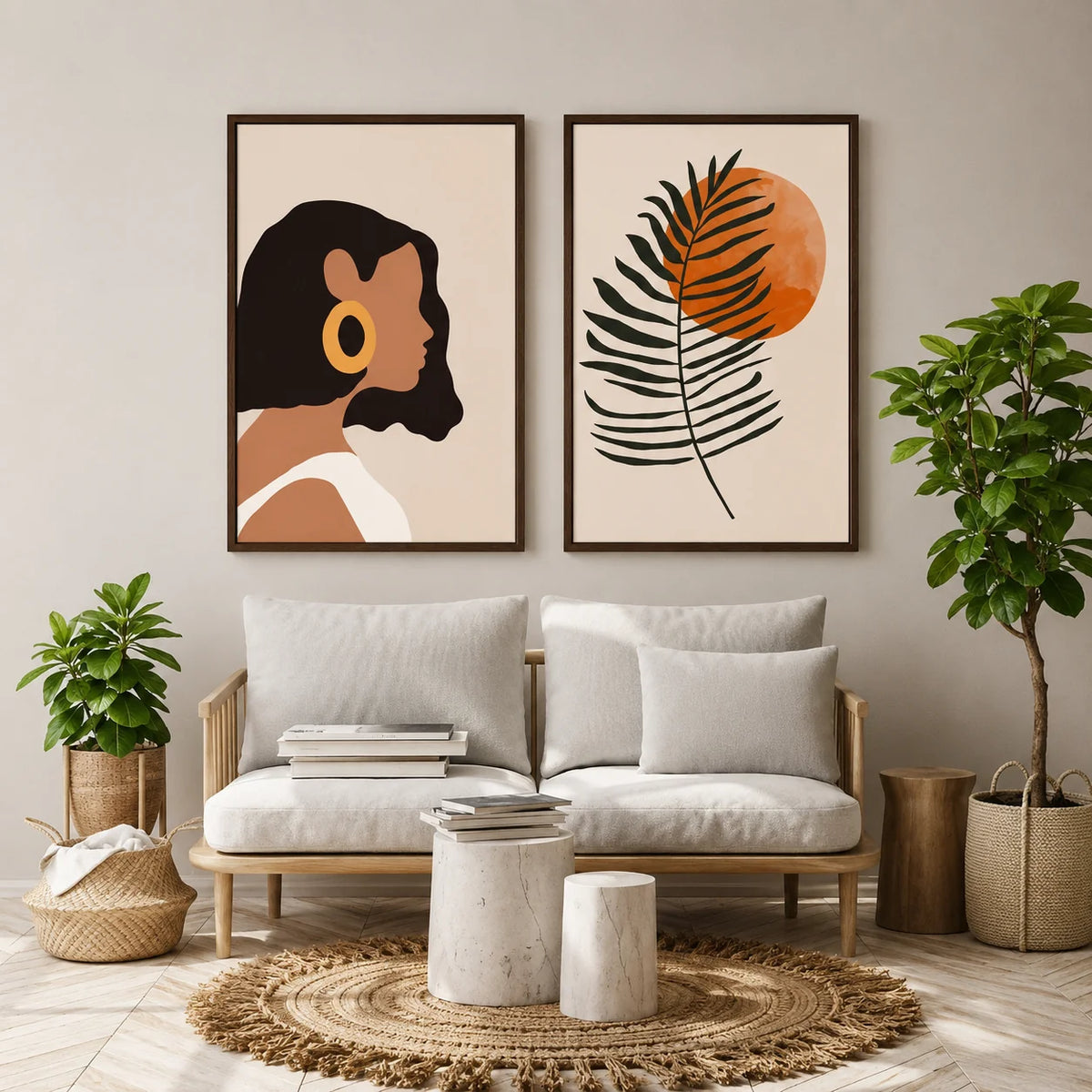 Girly Wall Art Duo