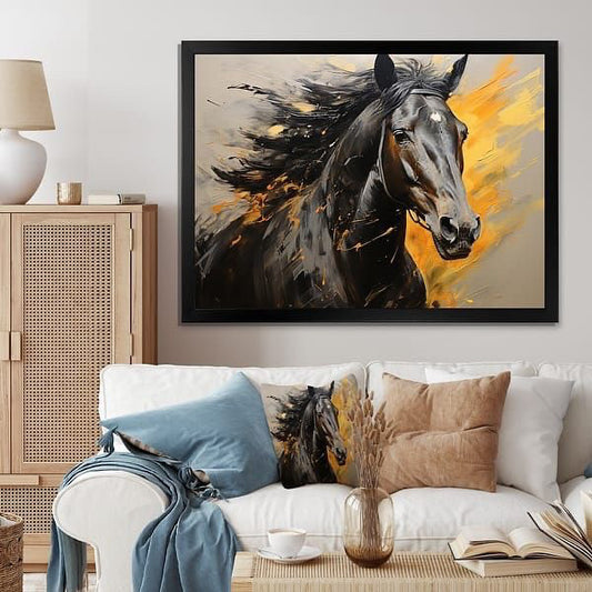 Horse wall frame