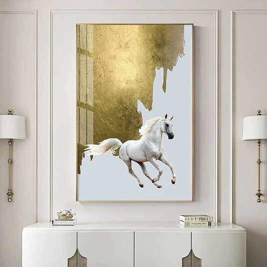 Horse wall frame