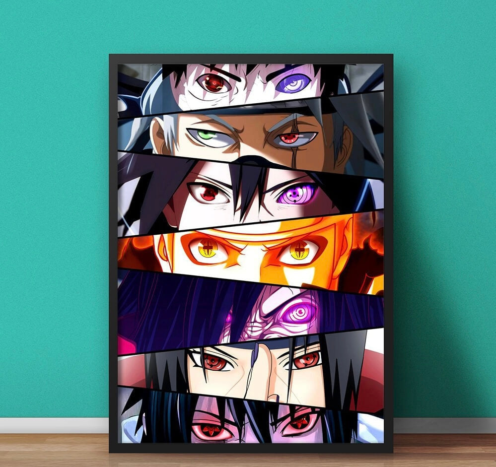 Naruto Eyes Animation | Anime Poster Wall Art