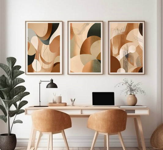 Abstract Wall Art Triplet