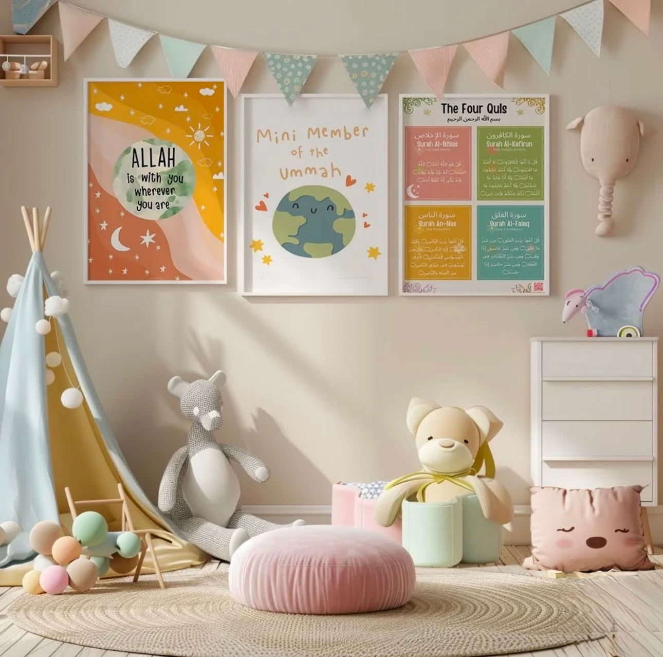 Kids islamic triplet – Frames Galleriaa