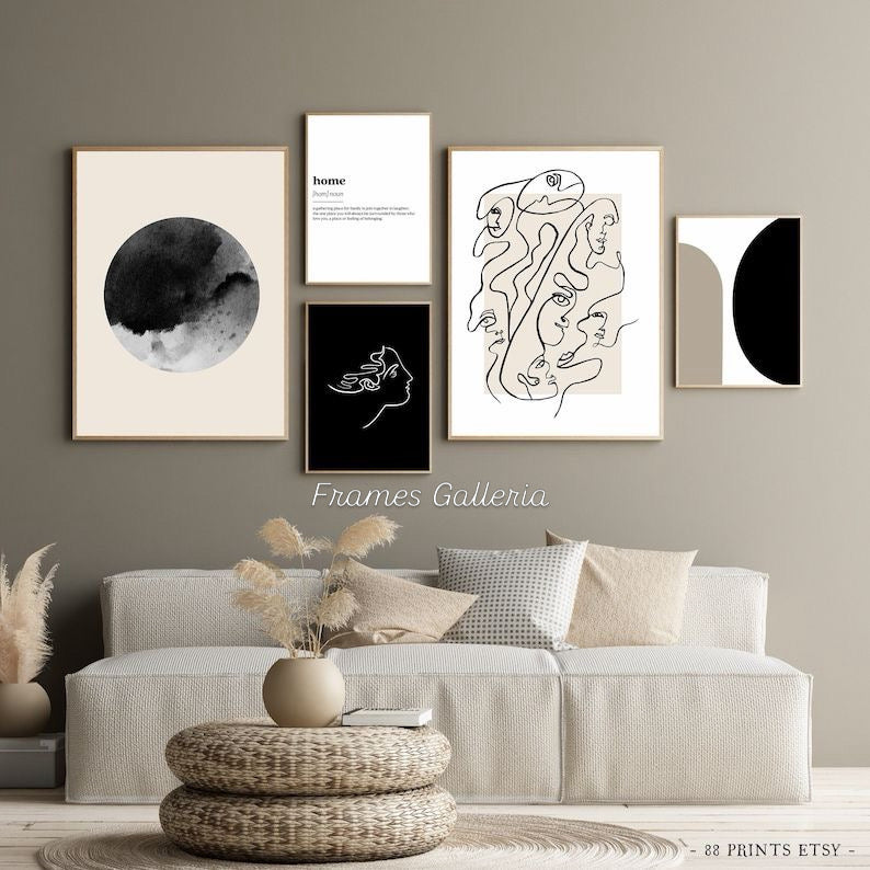Modern Wall Art 5 pieces
