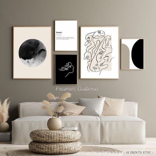 Modern Wall Art 5 pieces