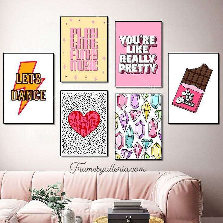 Girly 6 frames set