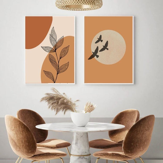 Boho Digital leaves set