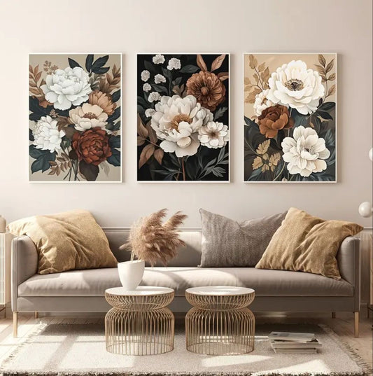 Floral Wall Art Triplet