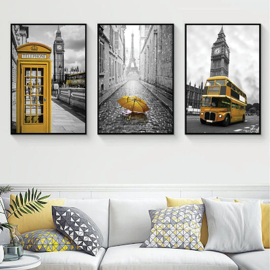 Black n Yellow Triplet