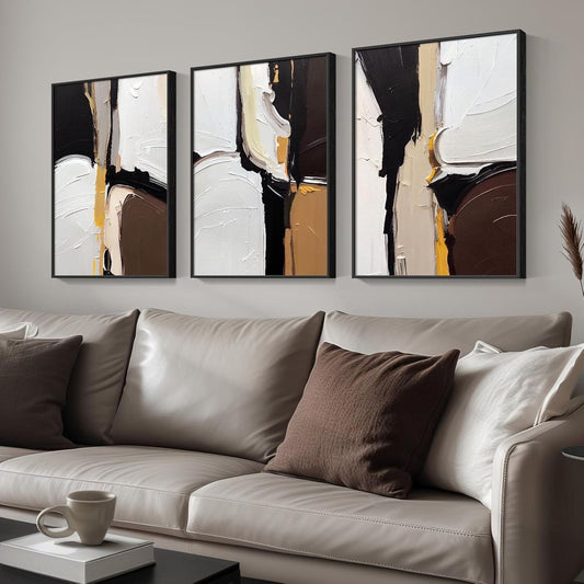 ABSTRACT Wall Art Triplet