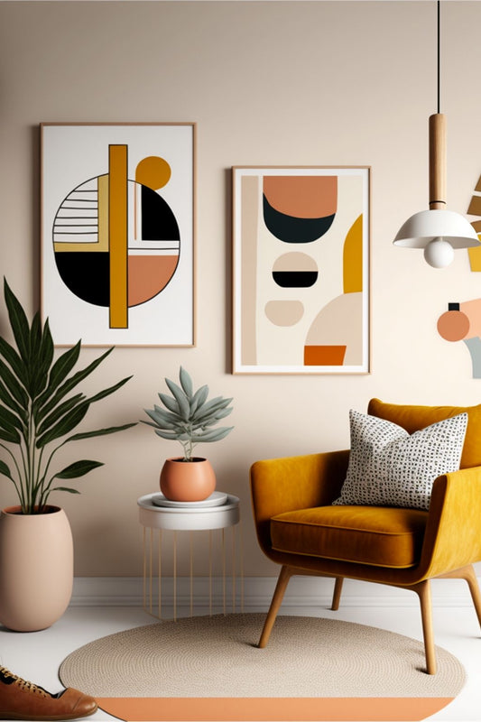 Geomatry Dou Wall Art