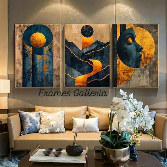 Modern American Wall Art Triplet