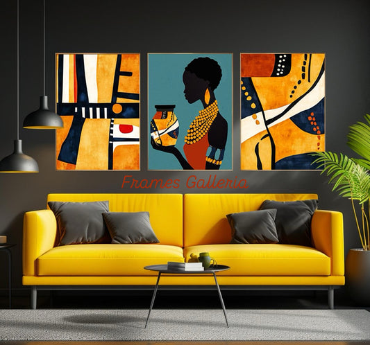 Modern American Wall Art Triplet