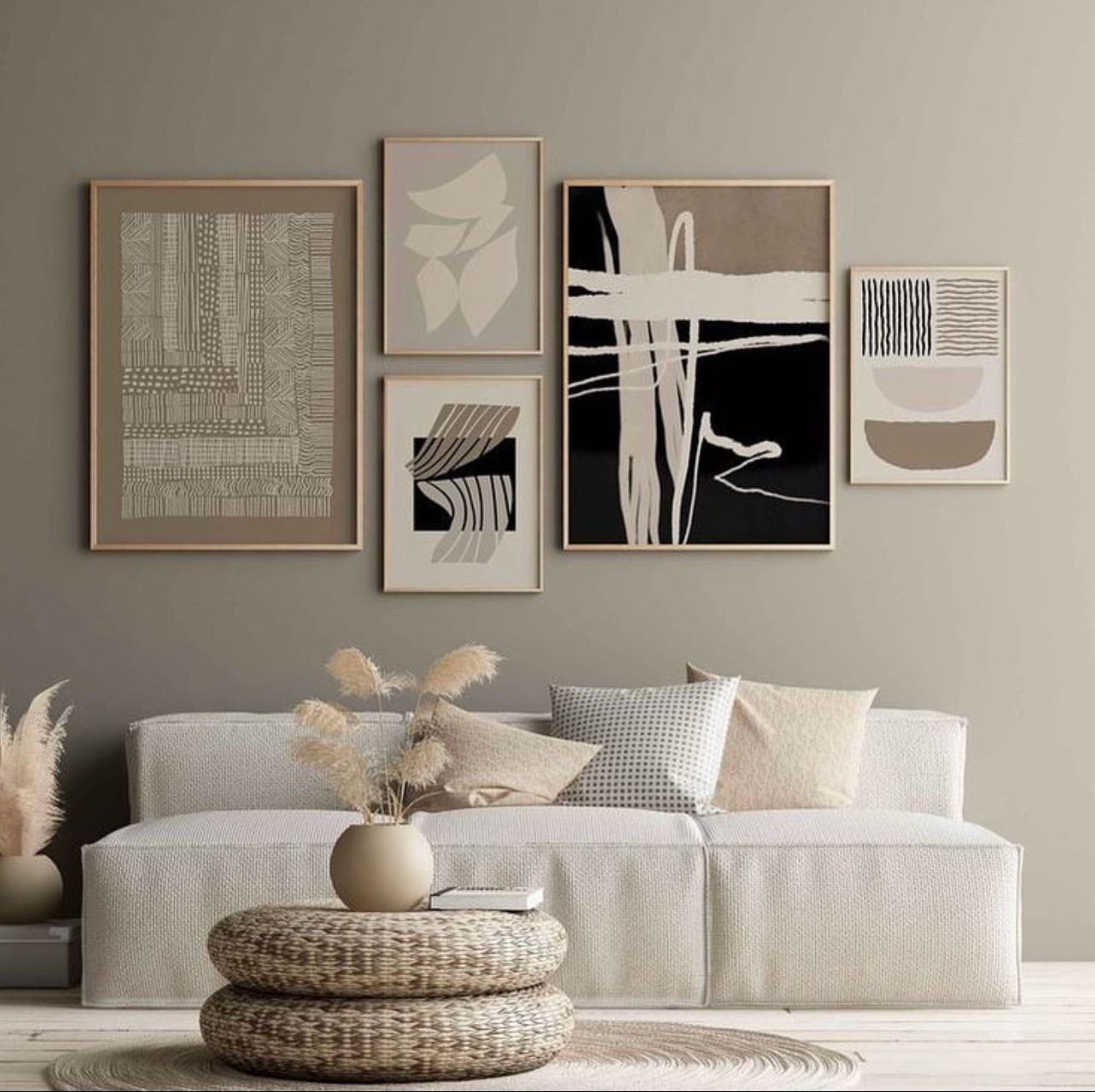 Brown Abstract Wall Art