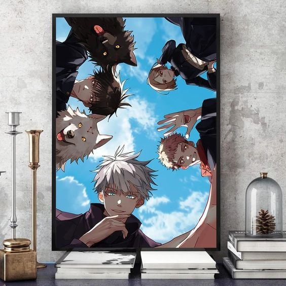 Gojo Anime Wall art